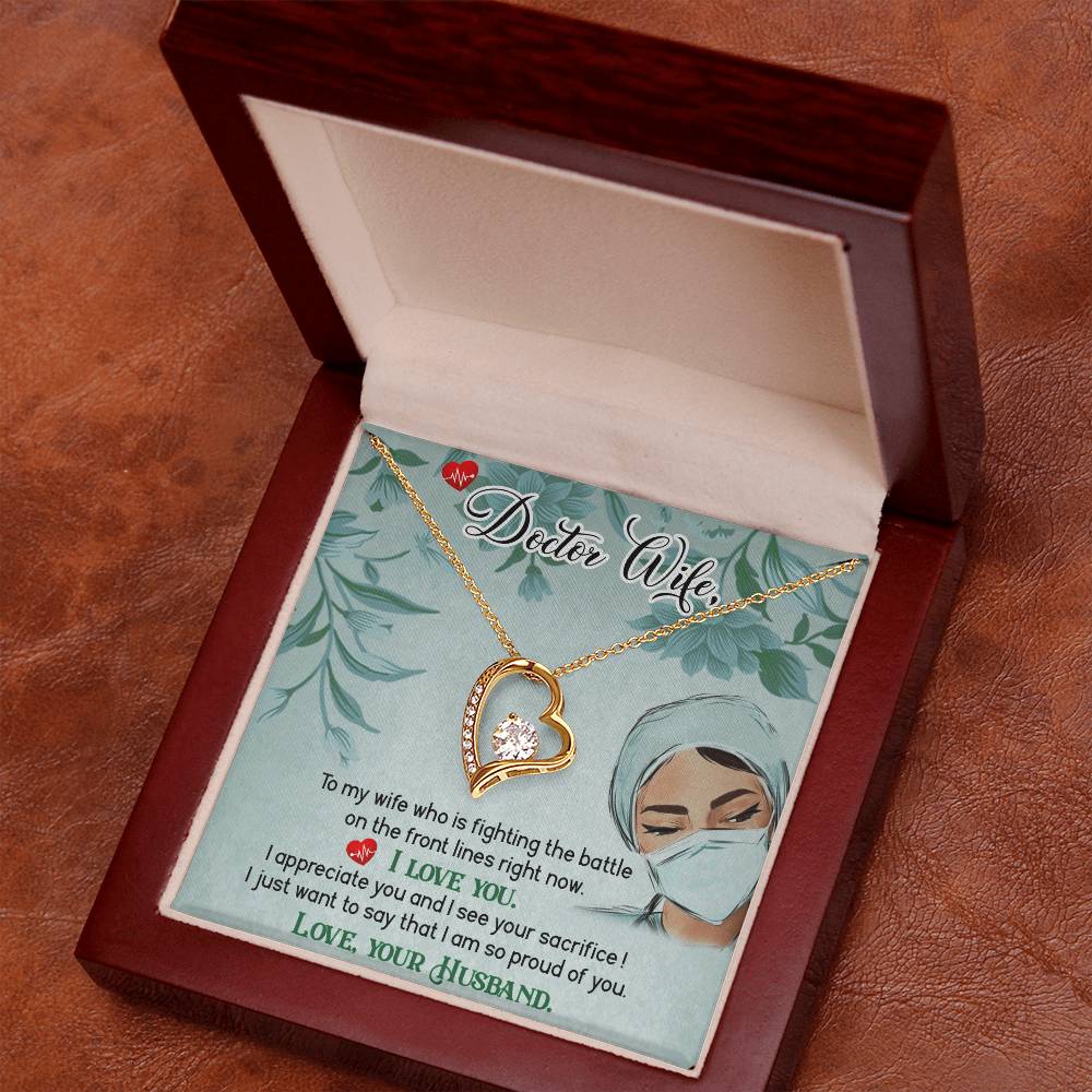 To My Doctor Wife – Forever Love Necklace, A Gift as Special as Her