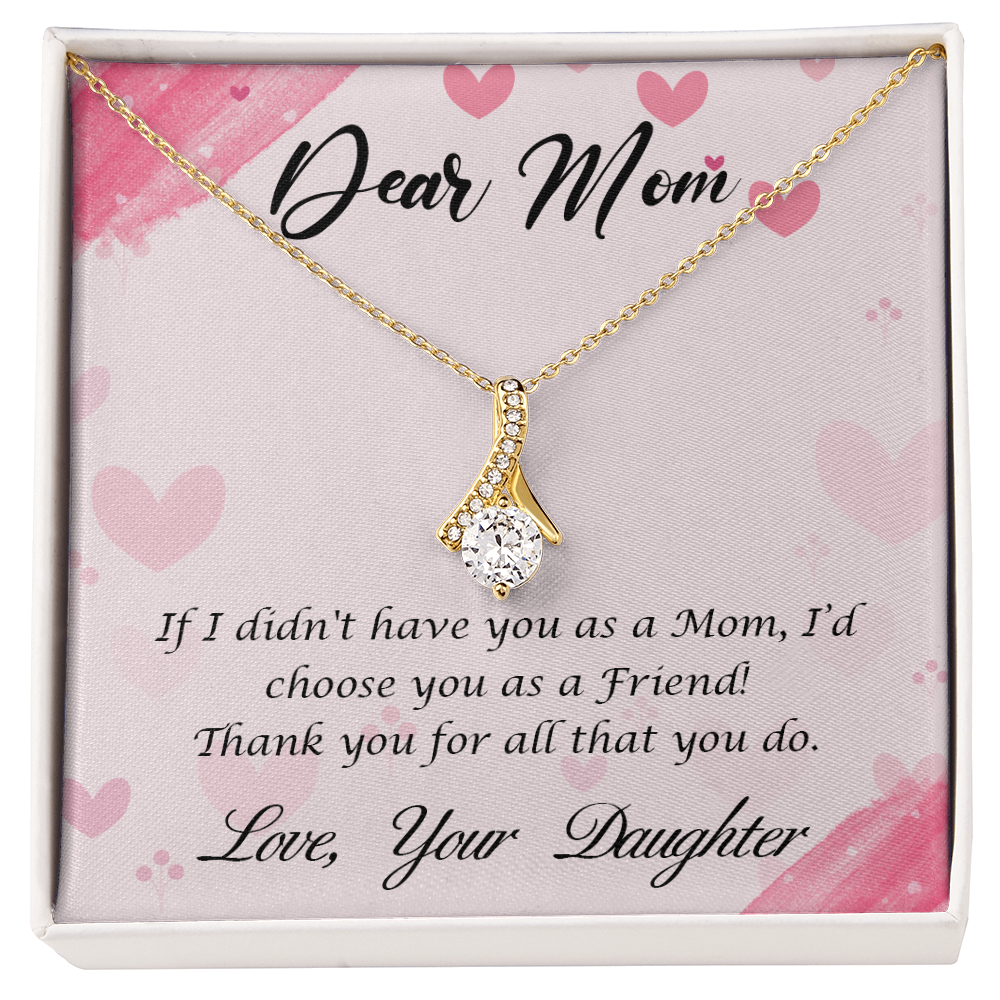 My Mom, My Forever Friend - Elegant Alluring Beauty Necklace