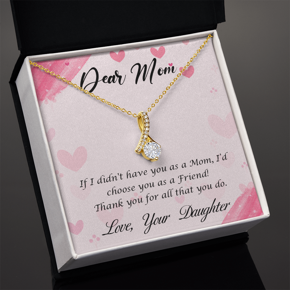 My Mom, My Forever Friend - Elegant Alluring Beauty Necklace