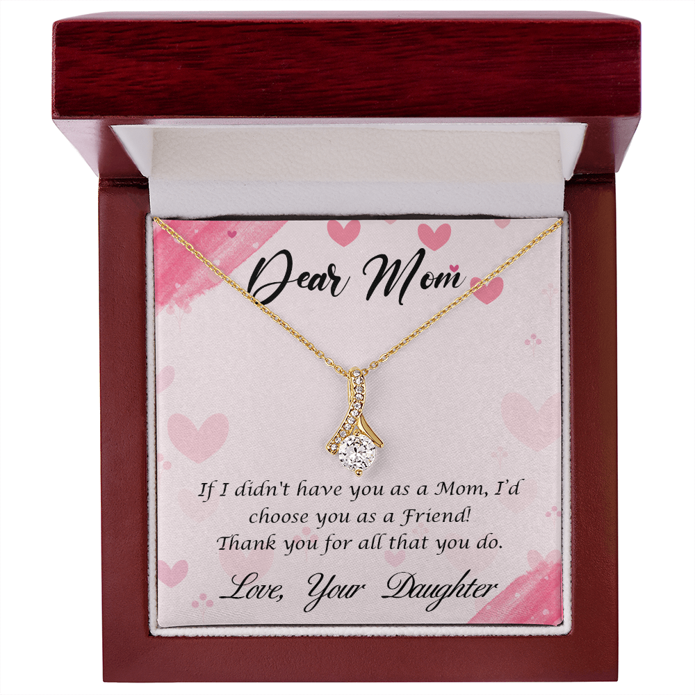 My Mom, My Forever Friend - Elegant Alluring Beauty Necklace