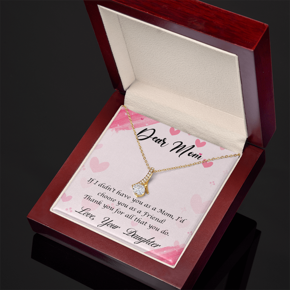My Mom, My Forever Friend - Elegant Alluring Beauty Necklace