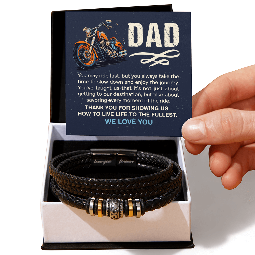 To My Dad – Love You Forever Bracelet, A Keepsake of Unbreakable Love