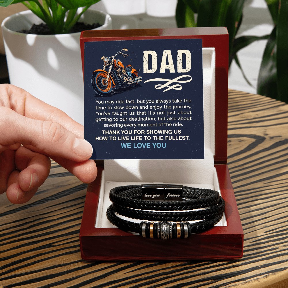 To My Dad – Love You Forever Bracelet, A Keepsake of Unbreakable Love