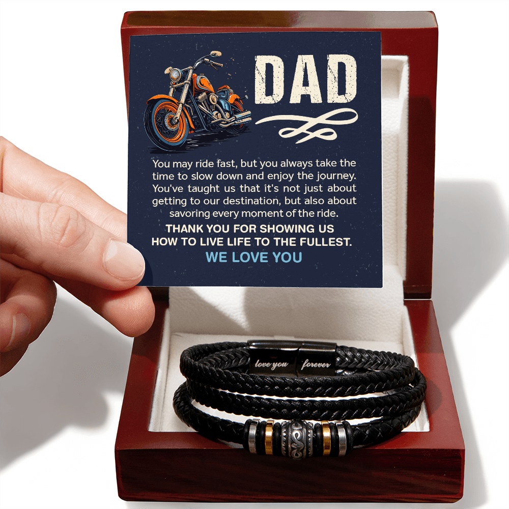 To My Dad – Love You Forever Bracelet, A Keepsake of Unbreakable Love