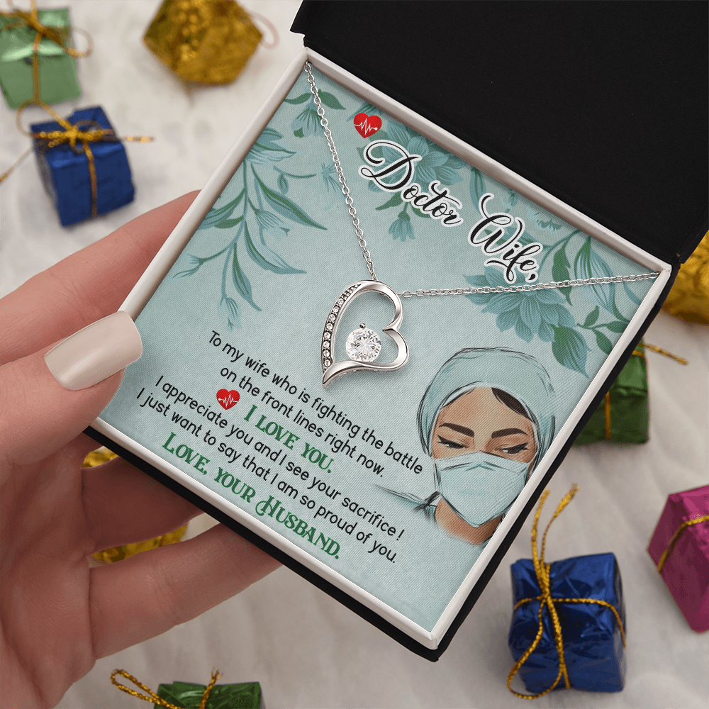 To My Doctor Wife – Forever Love Necklace, A Gift as Special as Her