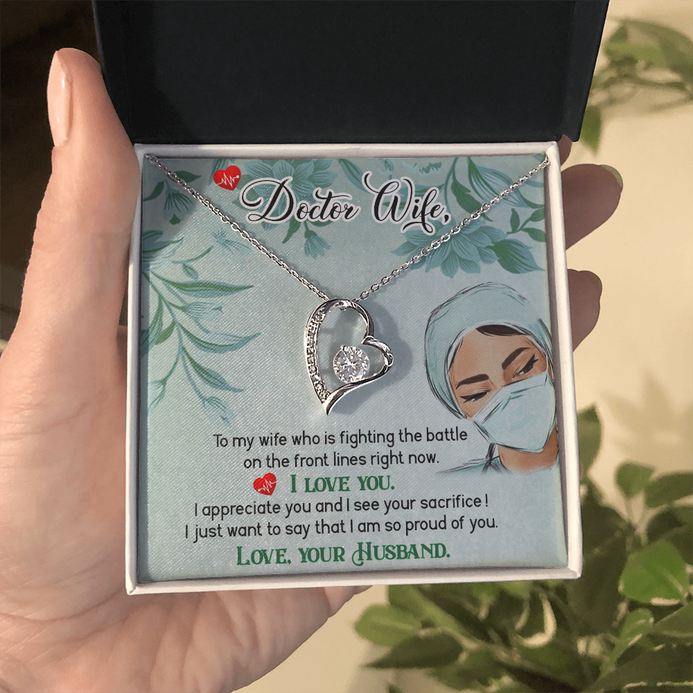 To My Doctor Wife – Forever Love Necklace, A Gift as Special as Her