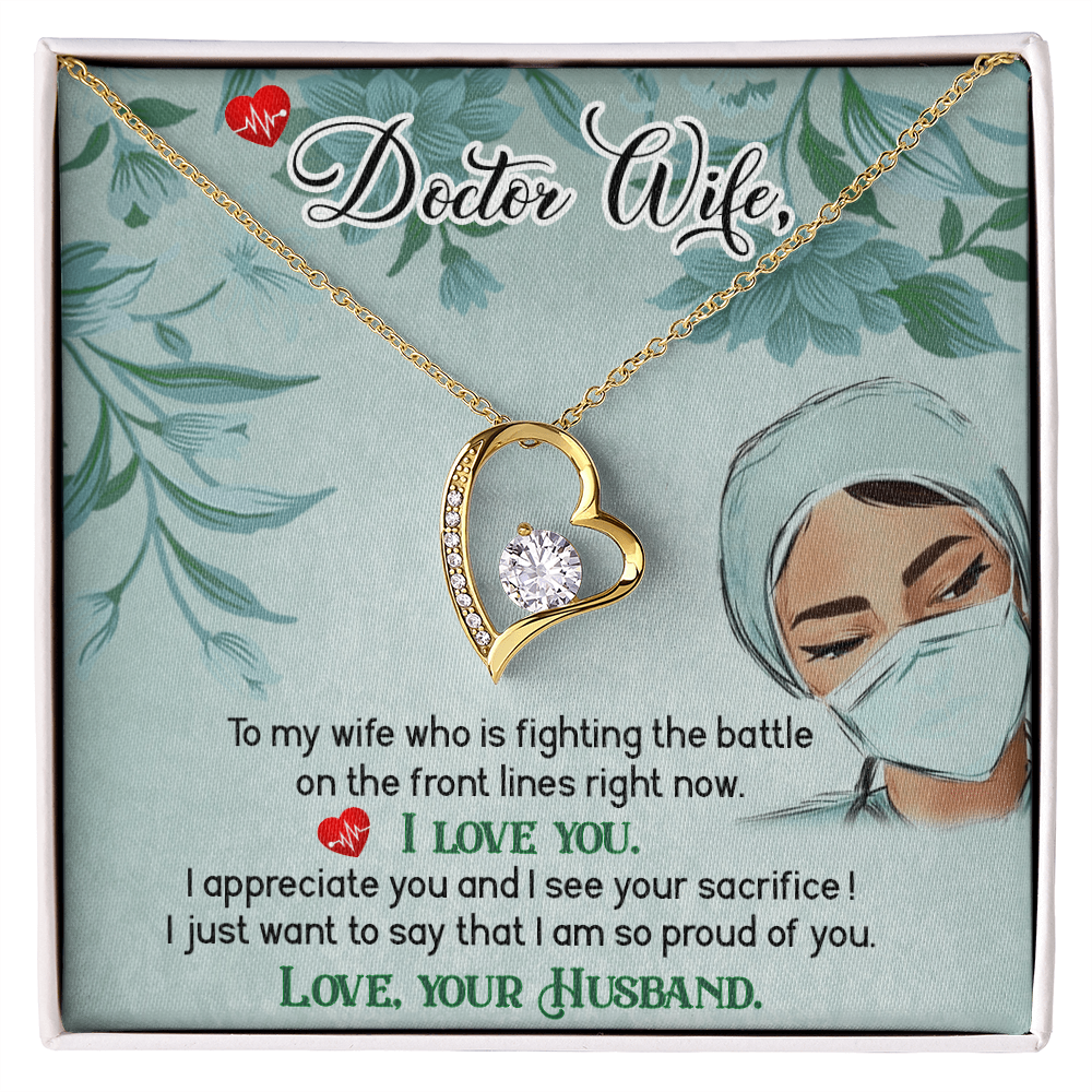 To My Doctor Wife – Forever Love Necklace, A Gift as Special as Her