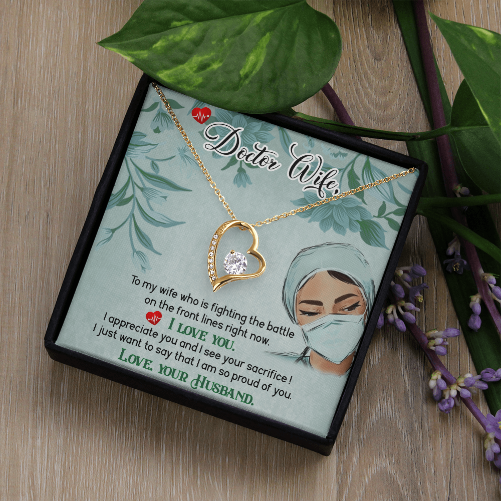 To My Doctor Wife – Forever Love Necklace, A Gift as Special as Her