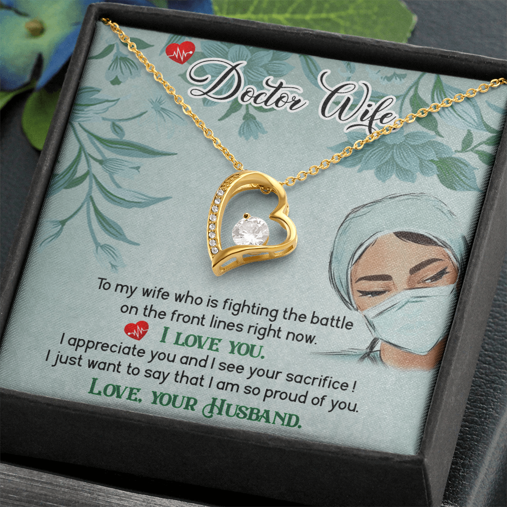 To My Doctor Wife – Forever Love Necklace, A Gift as Special as Her