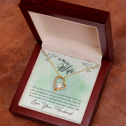 Elegant Gift for My Wife - Forever Love Necklace