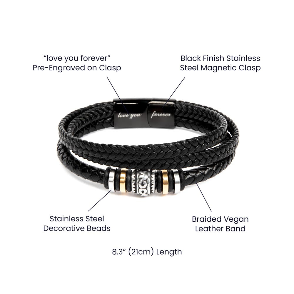 To My Dad – Love You Forever Bracelet, A Keepsake of Unbreakable Love