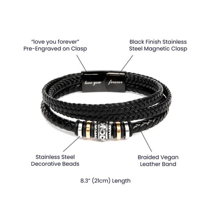 To My Dad – Love You Forever Bracelet, A Keepsake of Unbreakable Love