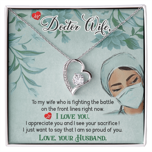 To My Doctor Wife – Forever Love Necklace, A Gift as Special as Her