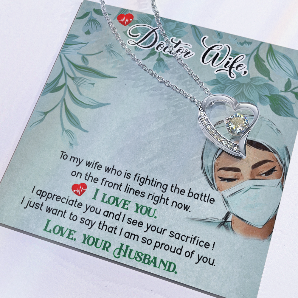 To My Doctor Wife – Forever Love Necklace, A Gift as Special as Her